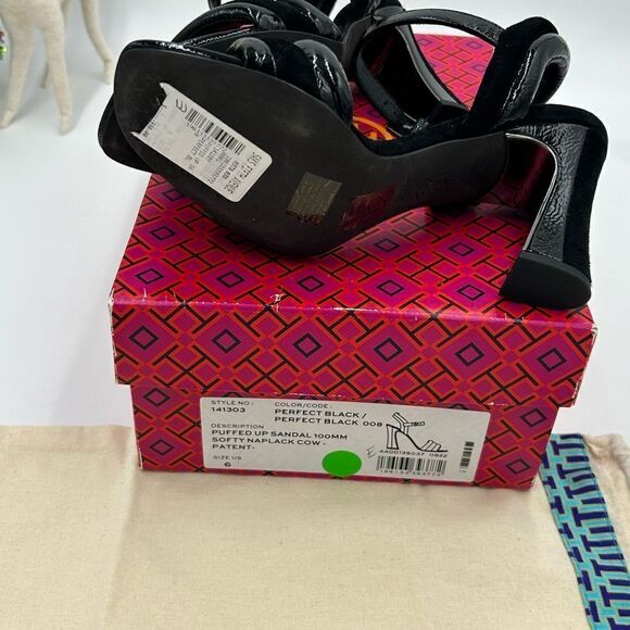 Women’s Tory  Burch Napa patent sandal 100 mm size 6 - Picture 7 of 9